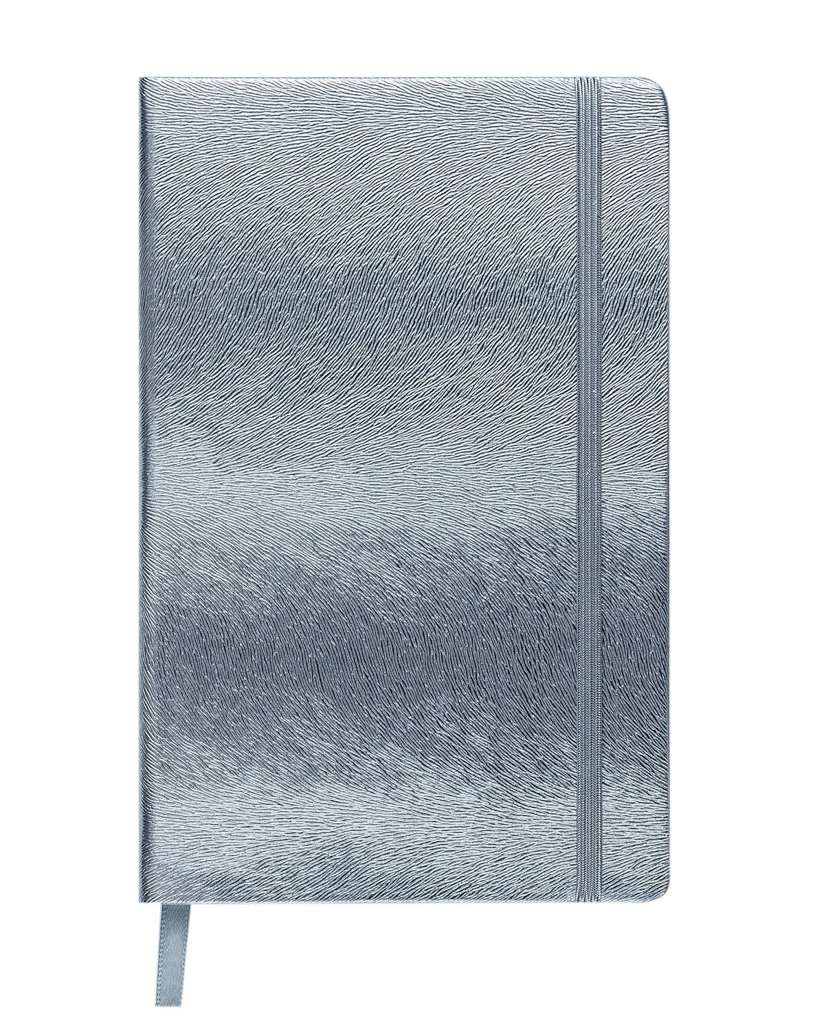 Knygutė INGOT 125x195mm, 80lapų langeliais sidabro