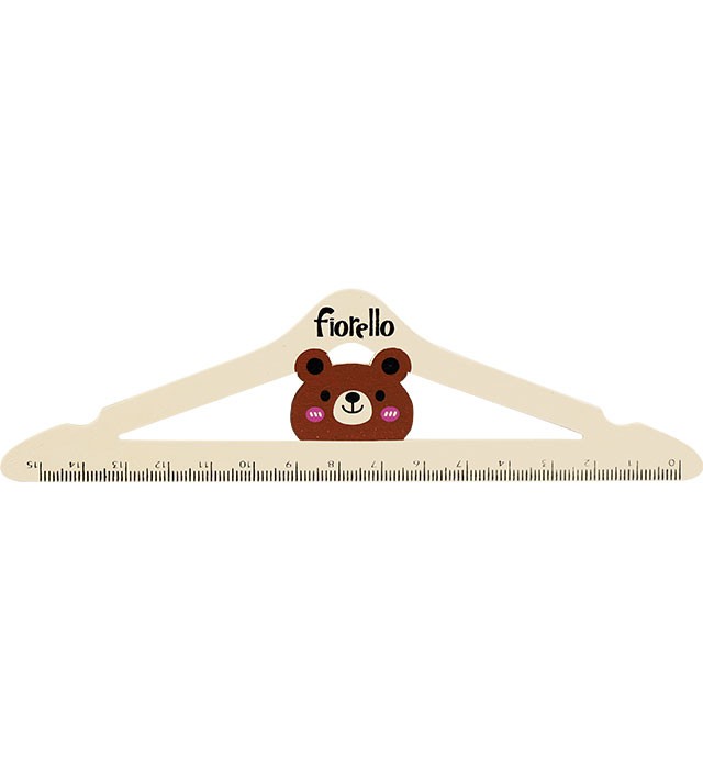 Medinė liniuotė 15cm MEŠKA-PAKABA
