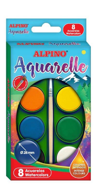 Akvarelė ALPINO 8 spalvos