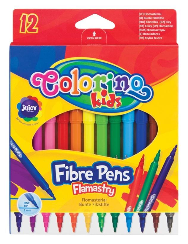 Flomasteriai COLORINO, 12 spalvų
