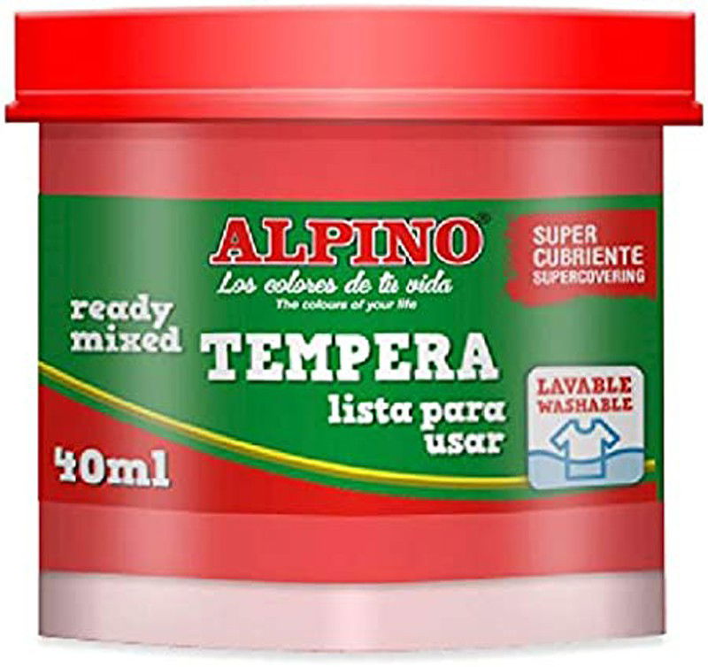 Guašas (tempera) ALPINO, raudona, 40 ml