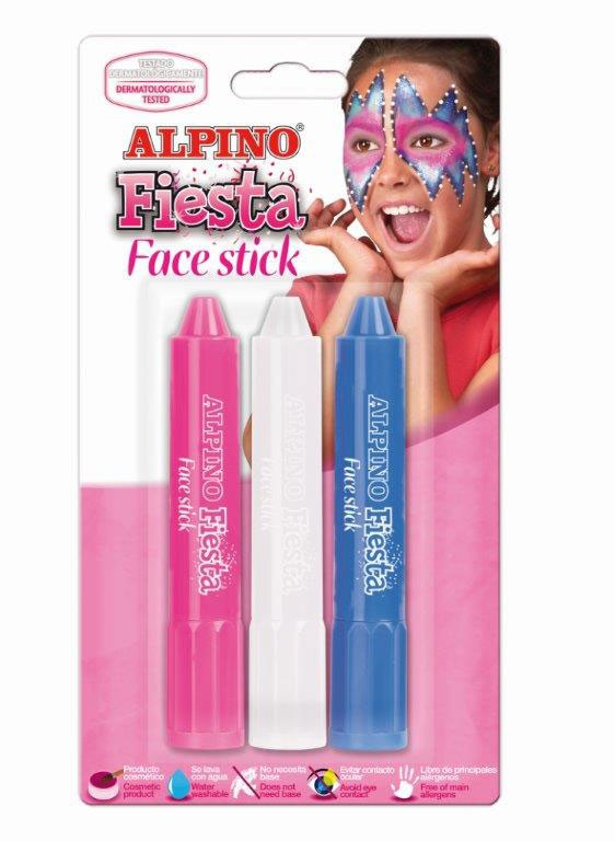 Kreidutės grimui ALPINO Fiesta GIRLS, 3 sp.