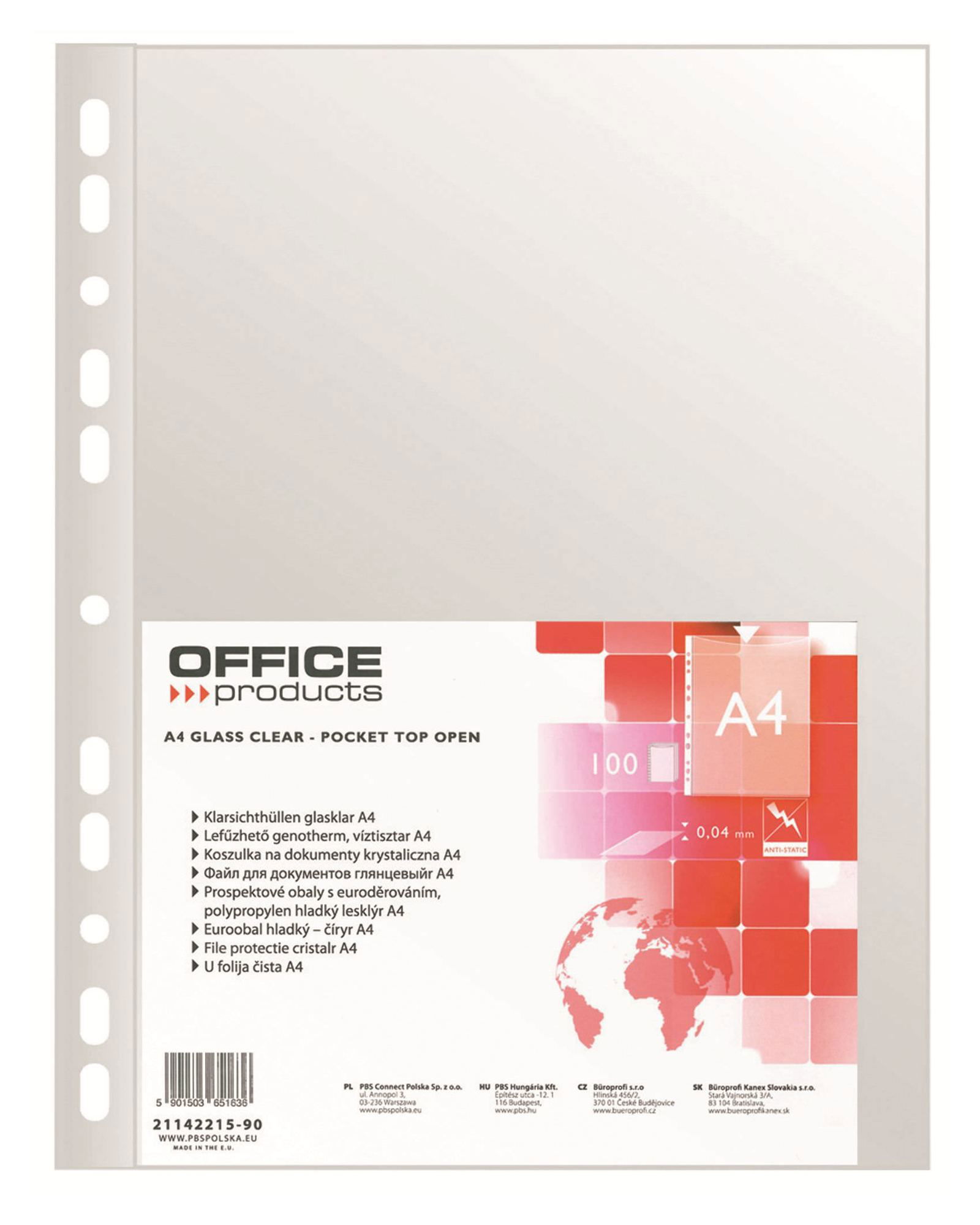 Įmautės OFFICE PRODUCTS, A4, 100 vnt.