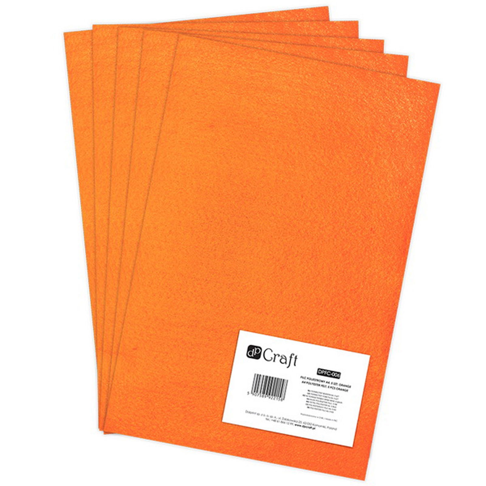 Veltinis iš poliesterio, A4, 5 lapai, oranžinis