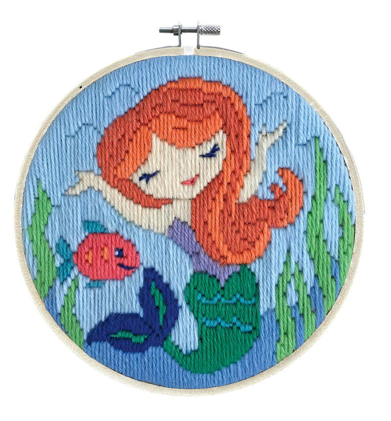 Siuvinėjimo rinkinys MERMAID SONG 15.2x15.2 cm