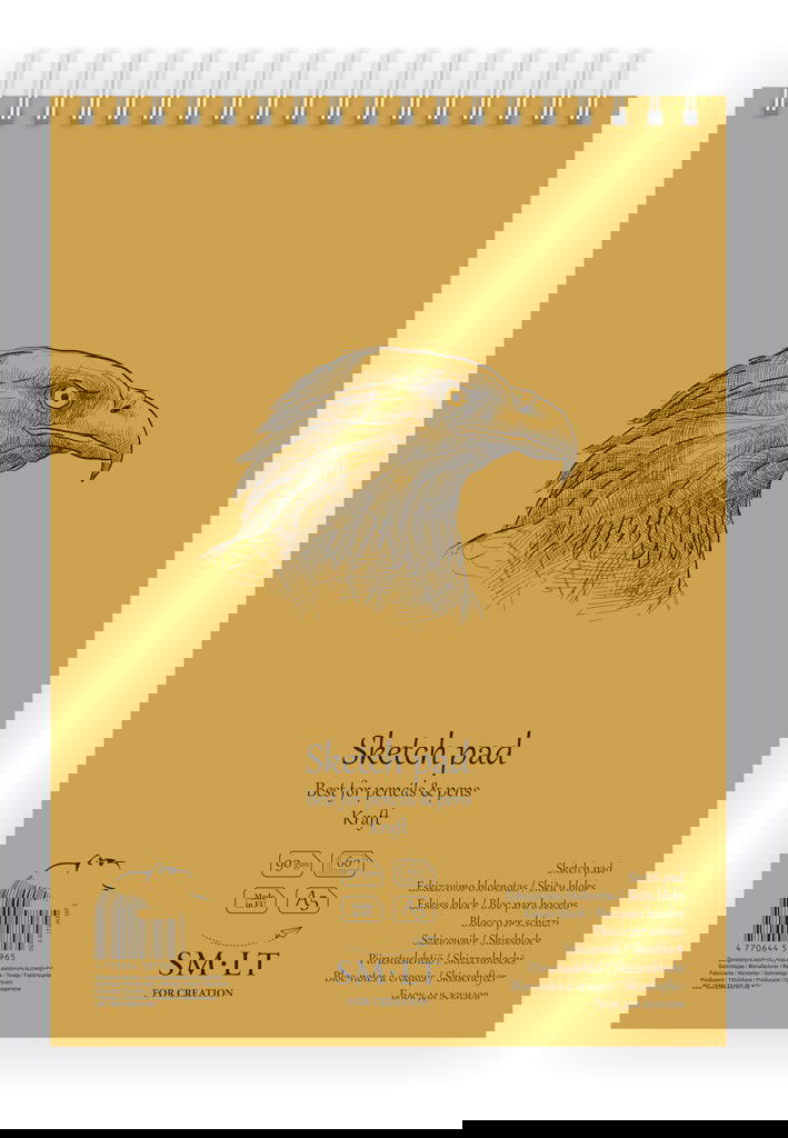 Piešimo bloknotas Authentic A5 60 lapų