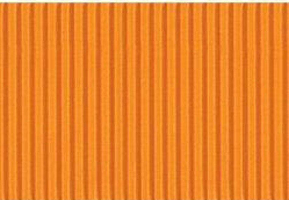 Gofruotas kartonas 50x70 cm, Folia oranžinis