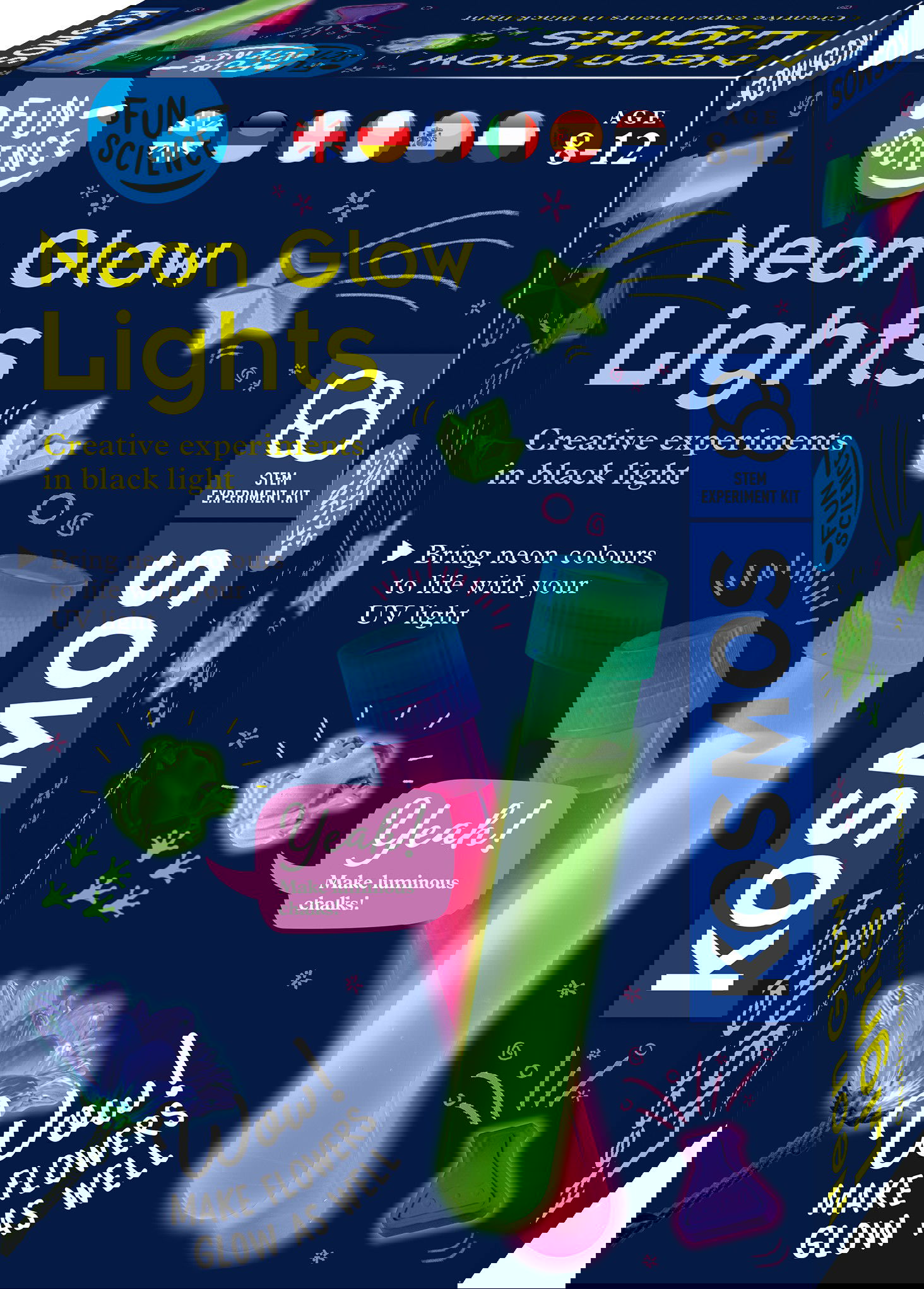 Mokomasis rinkinys NEON GLOW LIGHTS 8-12