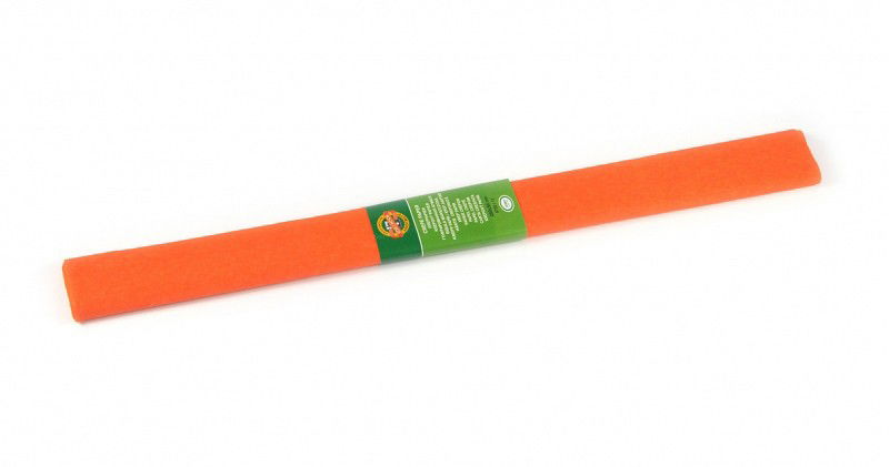 Krepinis popierius K-I-N, 12- ryškiai oranžinis