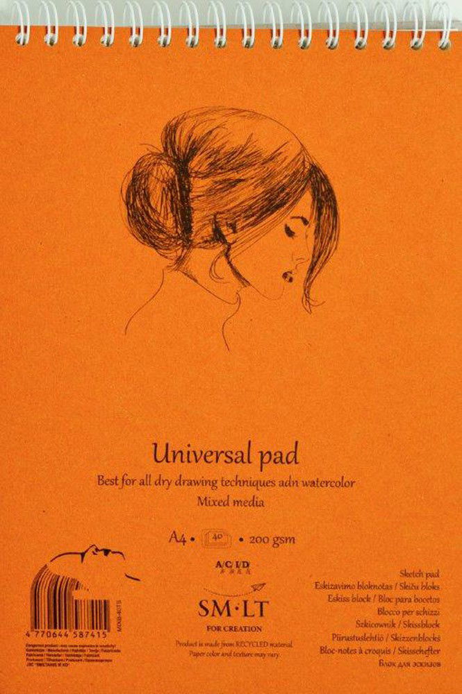 Universalus bloknotas, A4, 40 lapų, 200gsm
