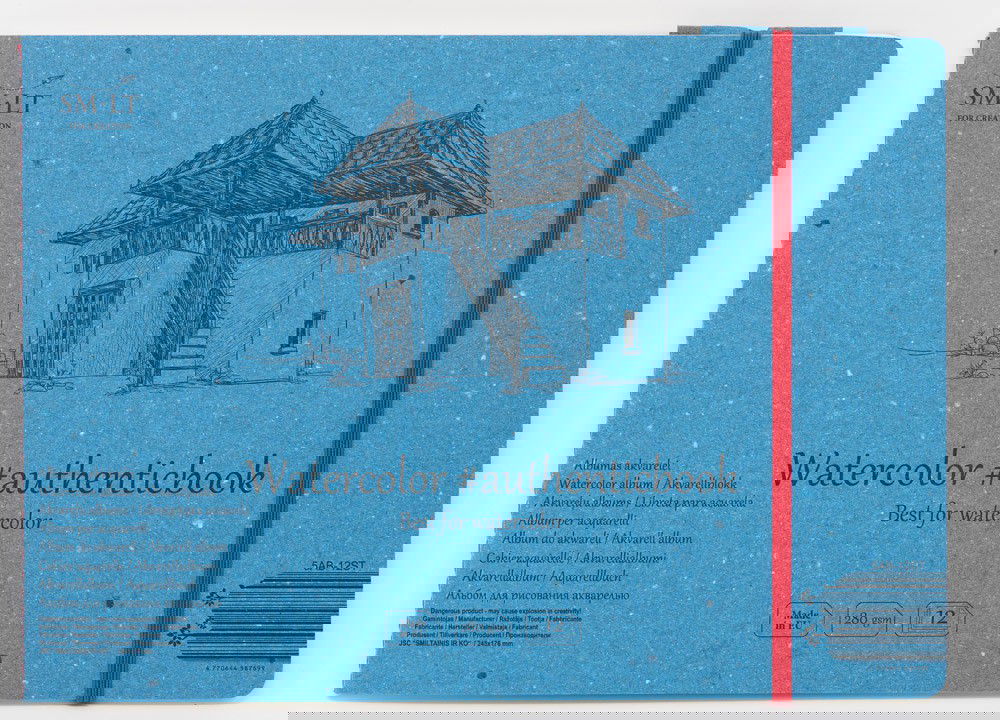 Akvarelės knygutė Authenticbook 12 lapų