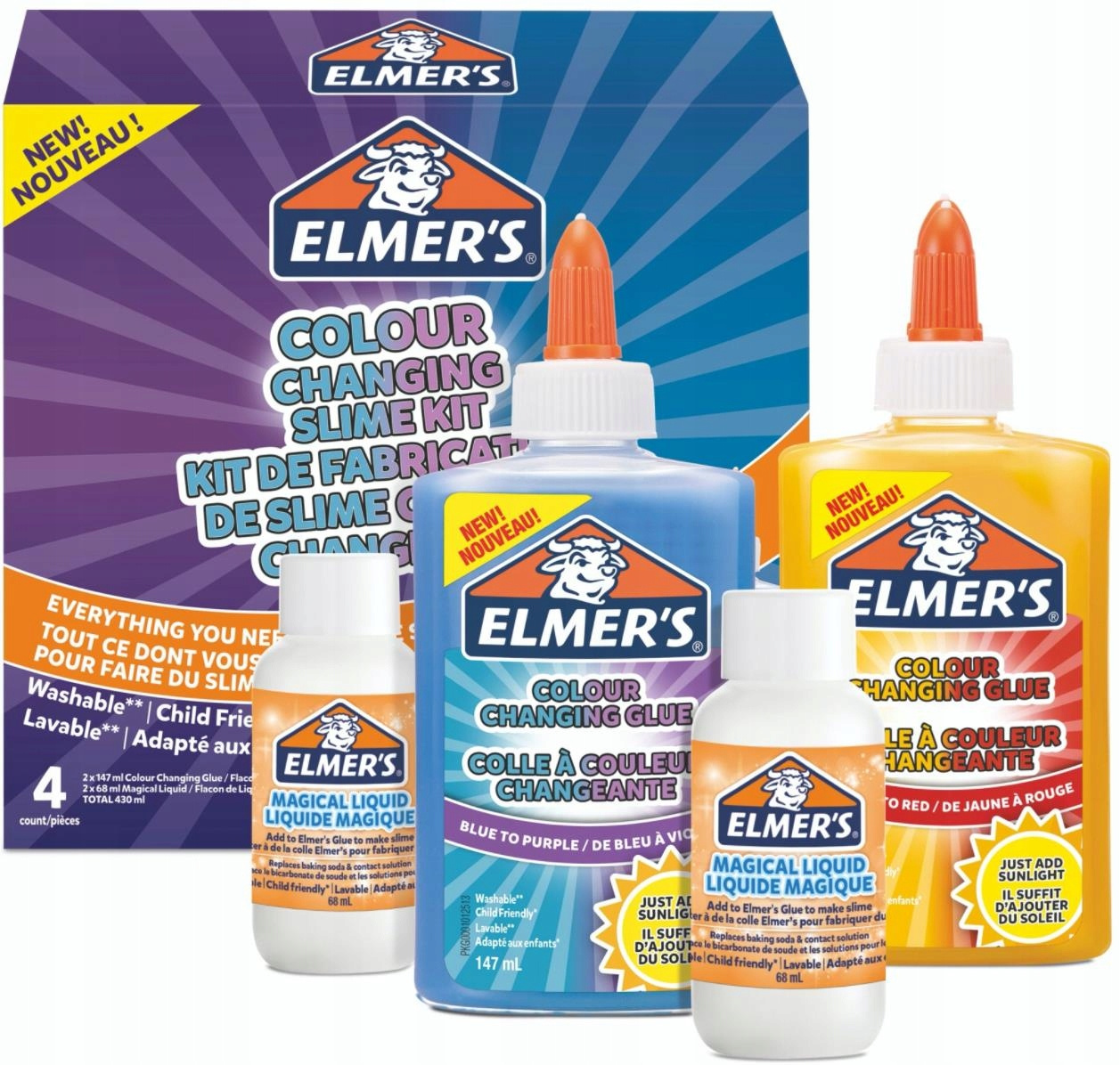 Elmer's COLOR CHANGING gleivių gaminimo rinkinys - 2109487