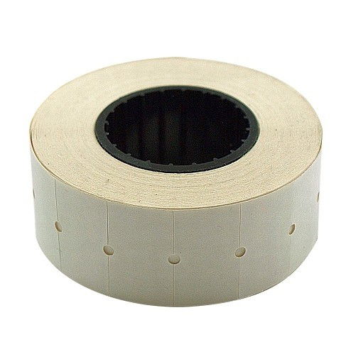 Kainų etiketės, 26x16 mm, stačiakampės, baltos