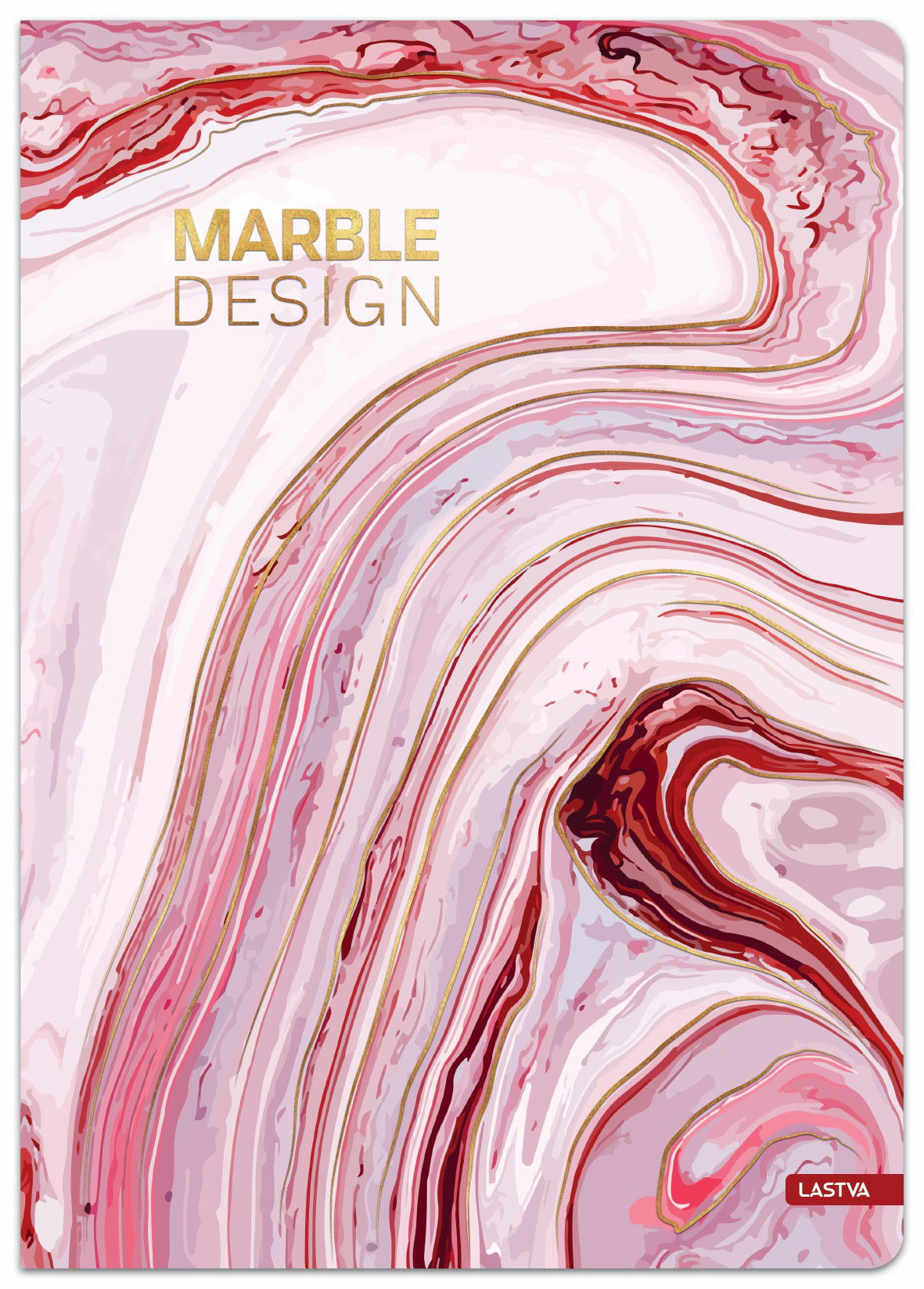 Knyga-sąsiuvinis A4 96lap 70g linija MARBLE