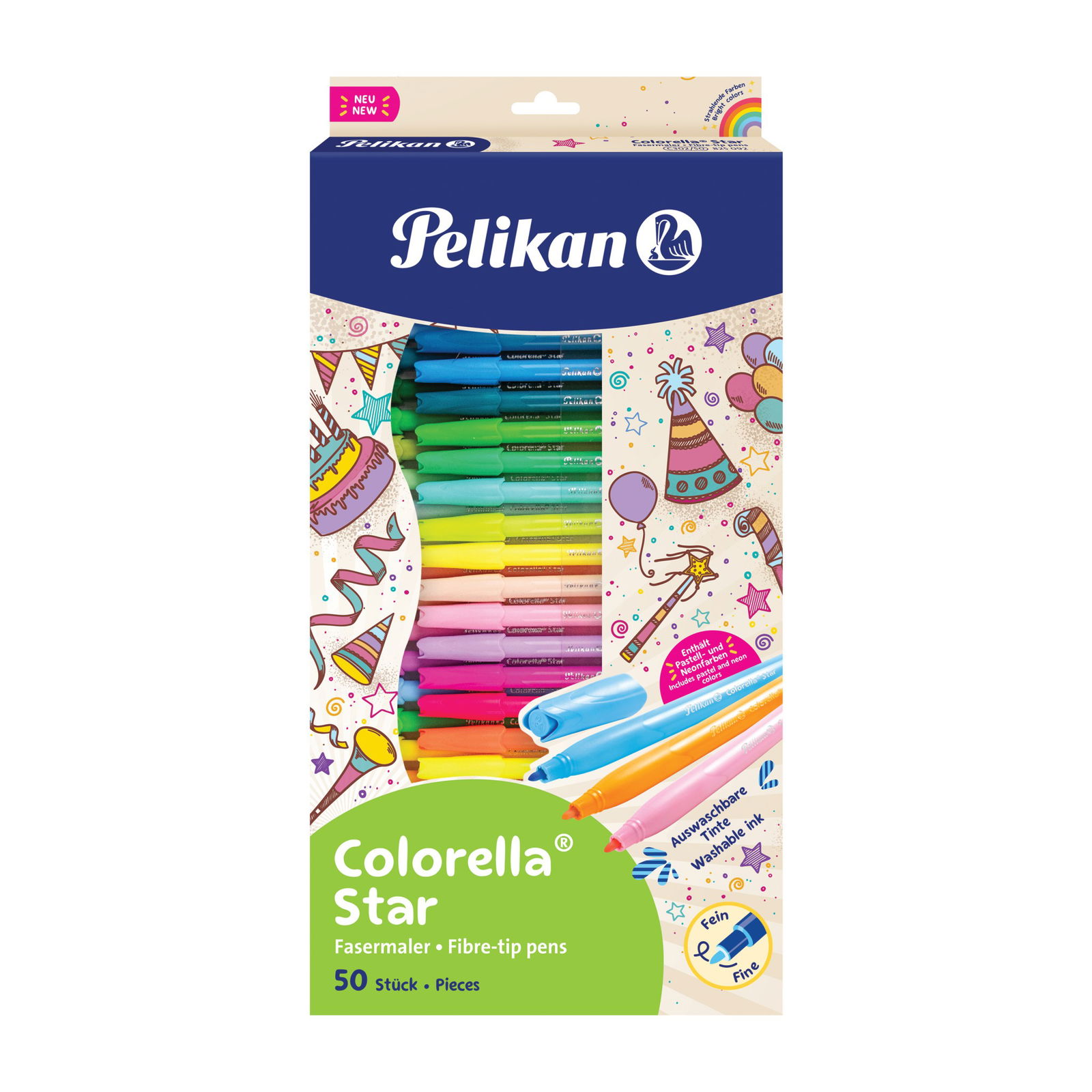 Flomasteriai COLORELLA Star, 50 spalvų