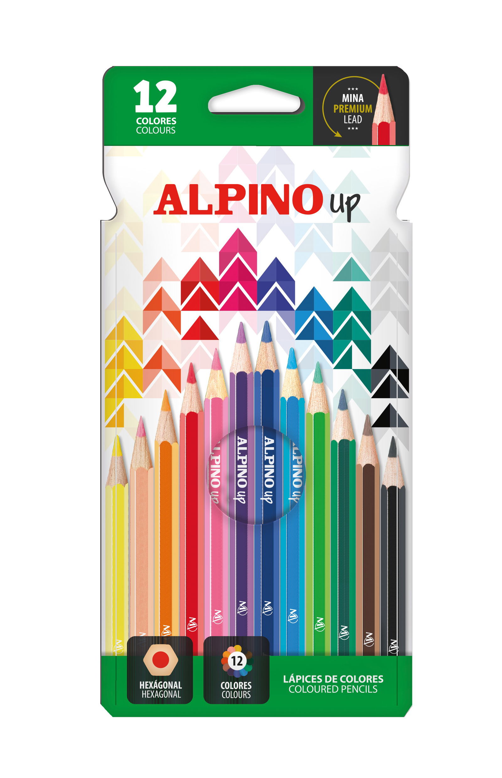 Pieštukai spalvoti ALPINO, 12 spalvų