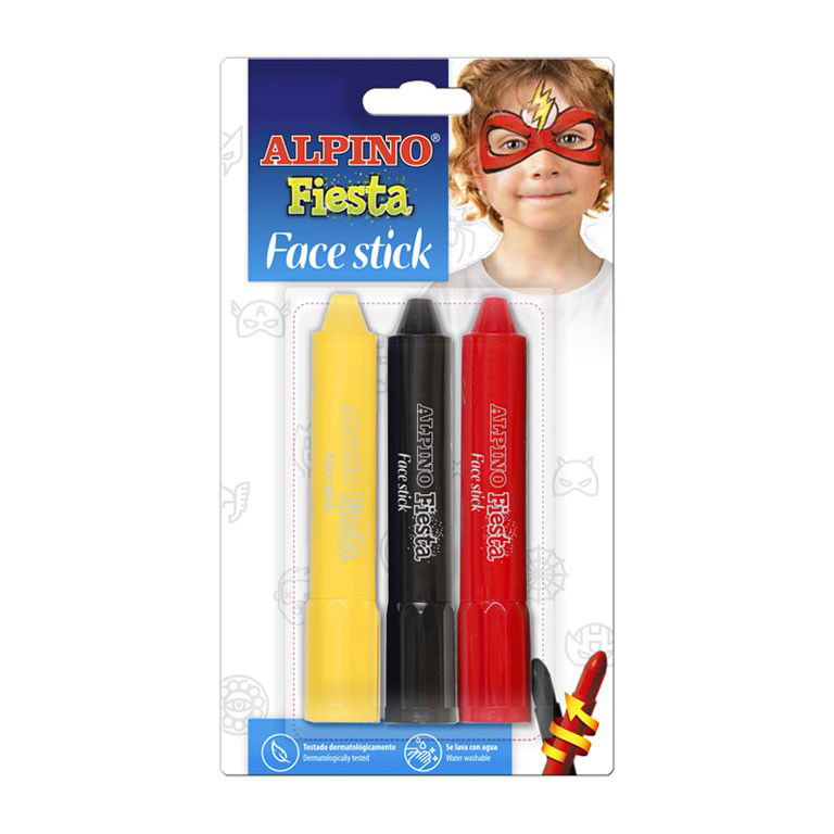 Kreidutės grimui ALPINO Fiesta BOYS 3 spalvos blis