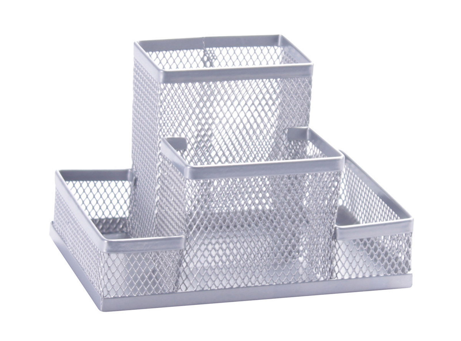 Metalinė pieštukinė 153x103x100mm, sidabro