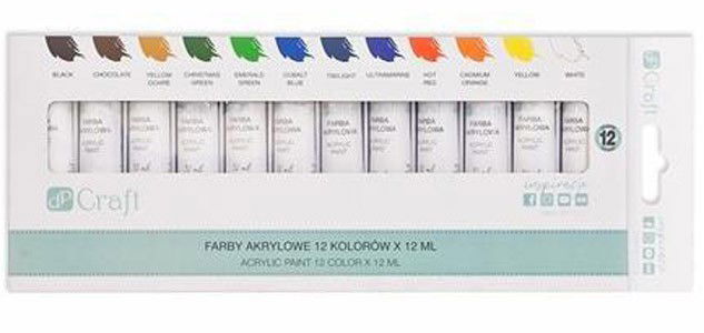 Akriliniai dažai 12 sp. x 12 ml
