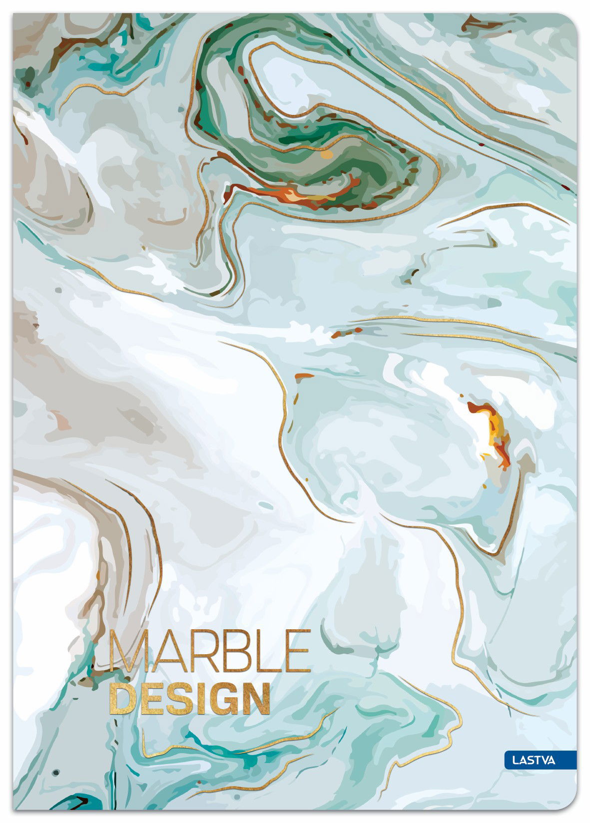 Knyga-sąsiuvinis A4 96lap 70g langeliai MARBLE