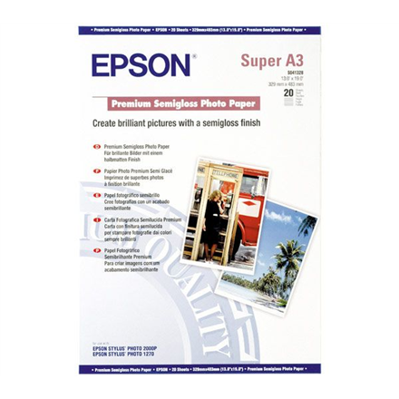 Epson Semigloss Photo Paper DIN A3+, 250g/m2, 20 sheets|C13S041328