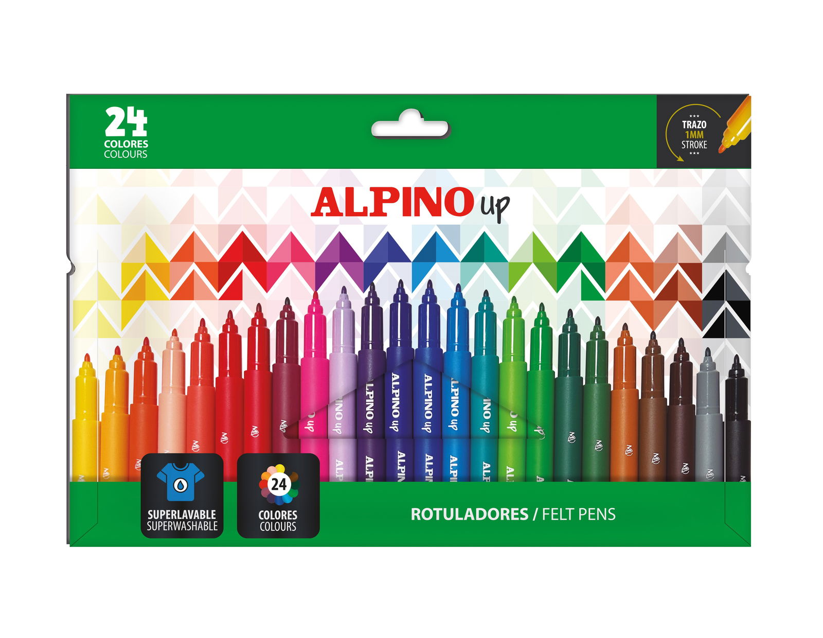 Flomasteriai ALPINO, 24 spalvos