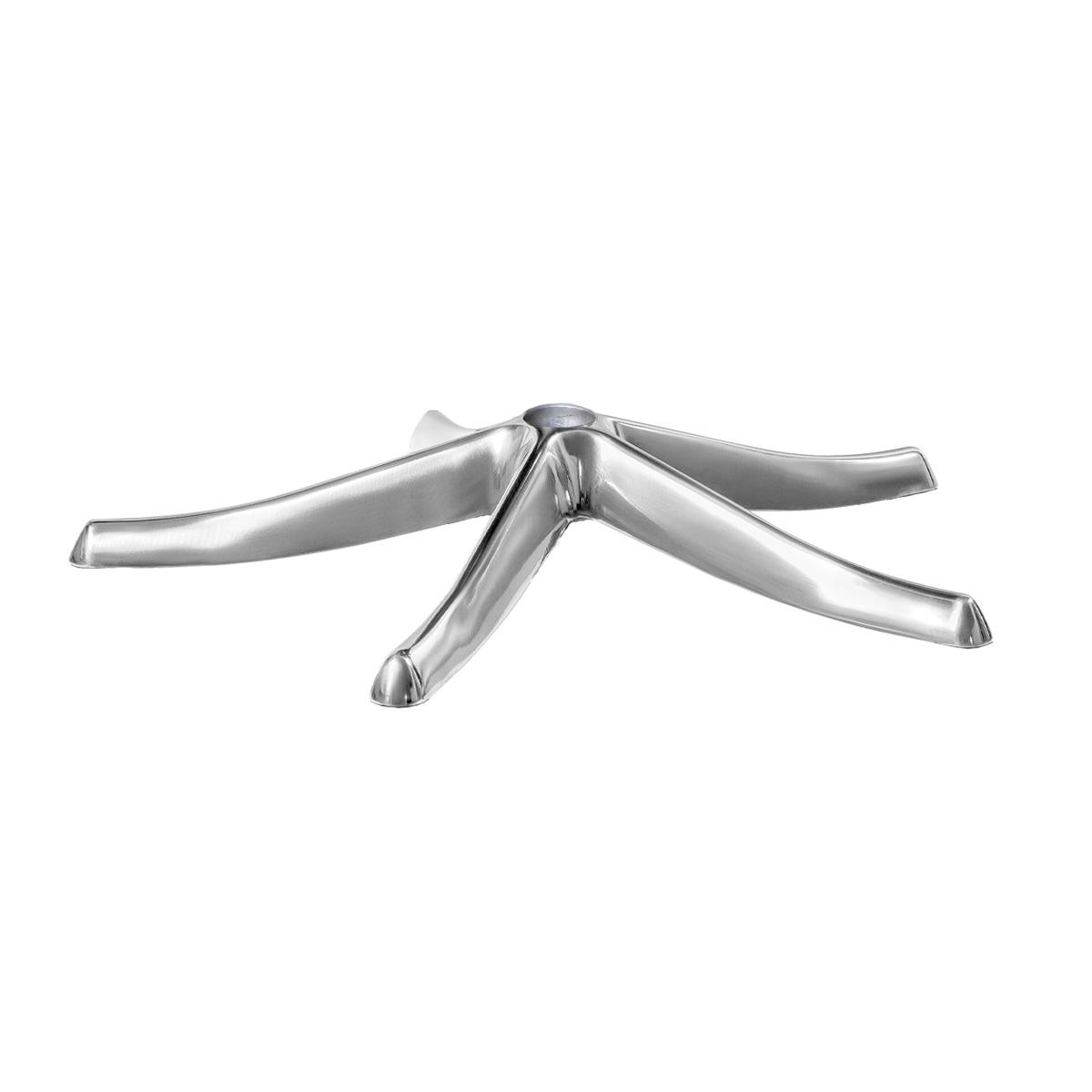 Biuro kėdės kryžmė ratukams | POLISHED ALUMINIUM BASE