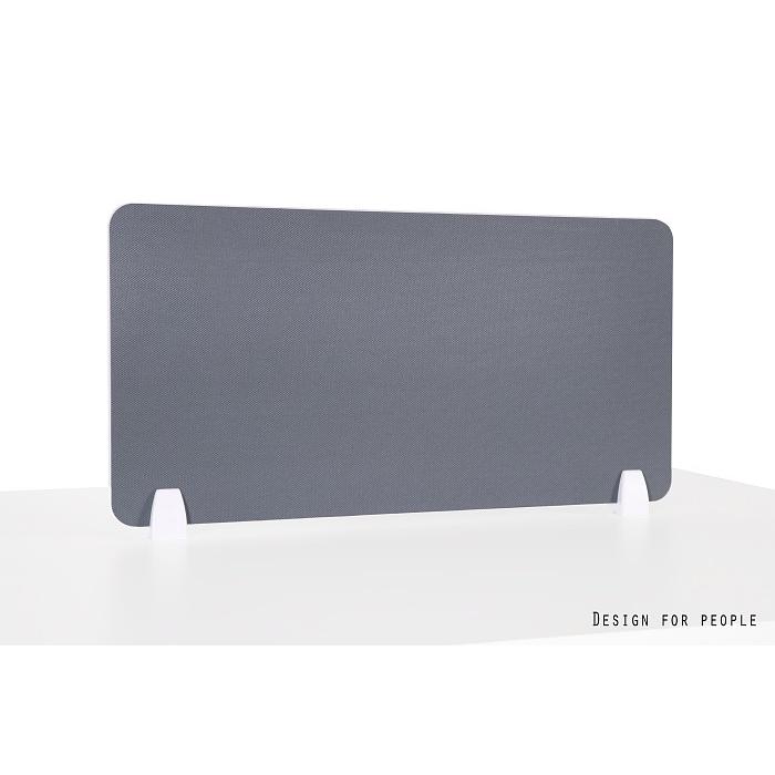 Biuro stalų akustinė sienelė | DESK DIVIDER 80X40 - WHITE