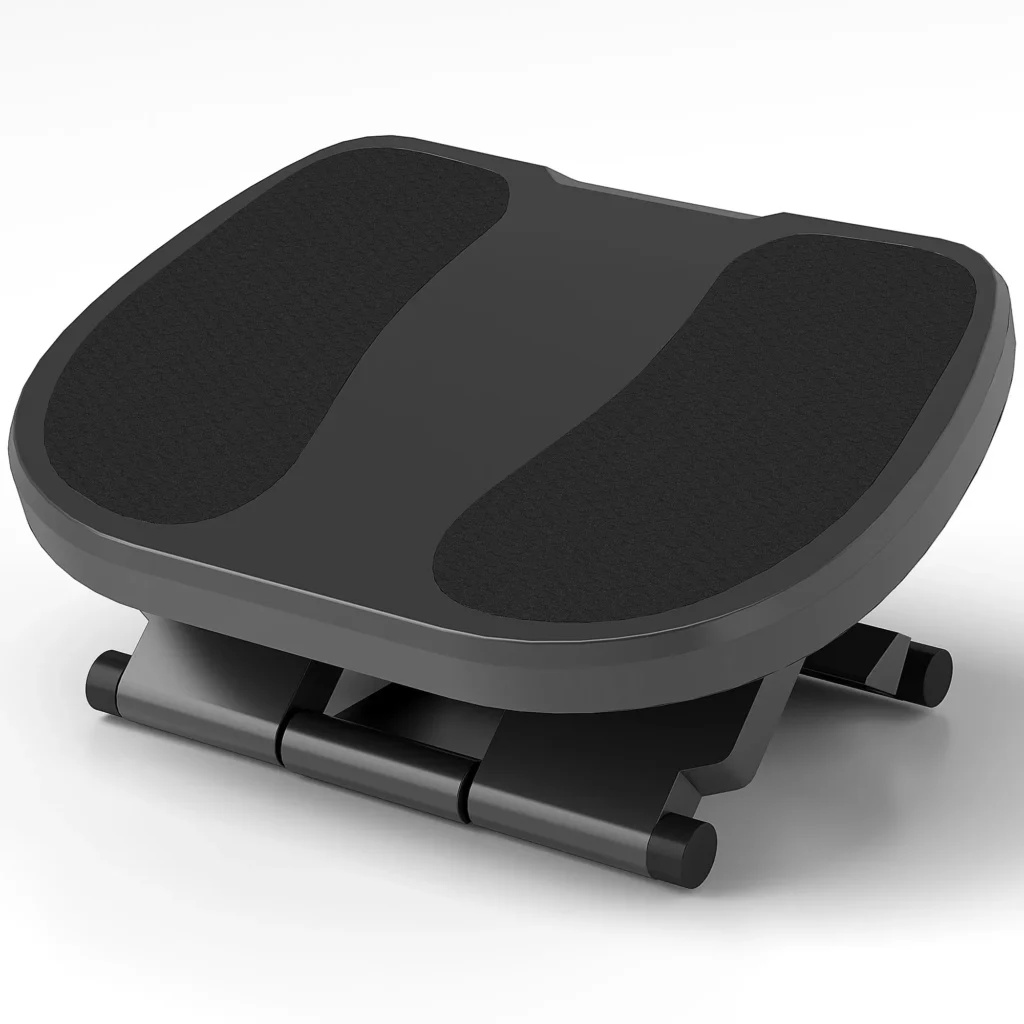 Kojų atrama stalui, 3 pakopų reguliuojamo aukščio ergonomiška atrama kojoms