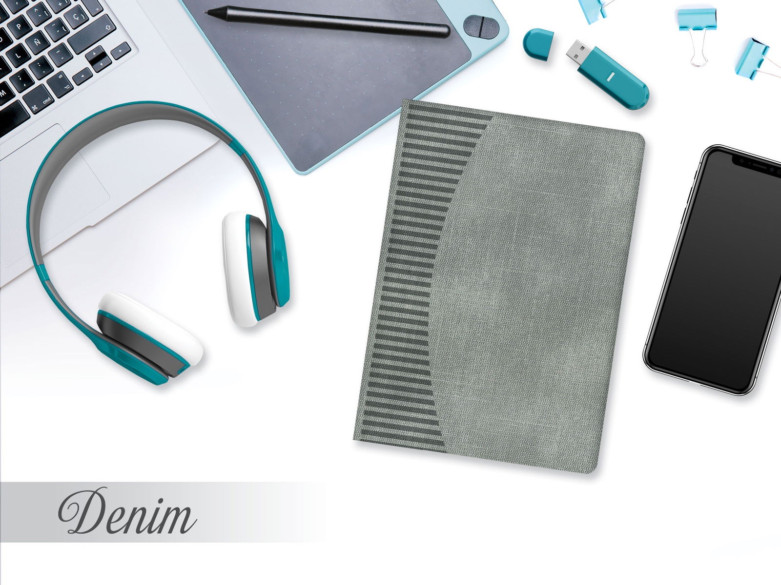 Užrašų knyga linijomis A5 112 lapų DENIM