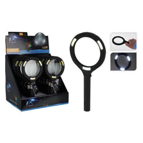 Didinamasis stiklas su LED FX LIGHT, Ø8,5 cm