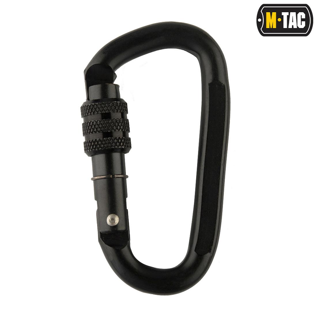 M-Tac karabinas 10 cm plieninis juodas .