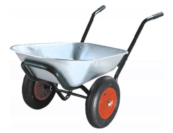Karutis cinkuotas dviejų ratų 80 l