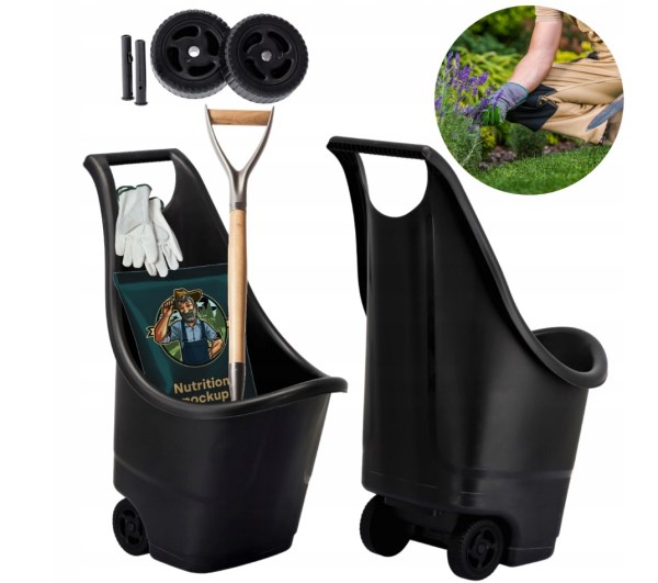 Sodo vežimėlis, juodas, 50l ANI5440 Garden line