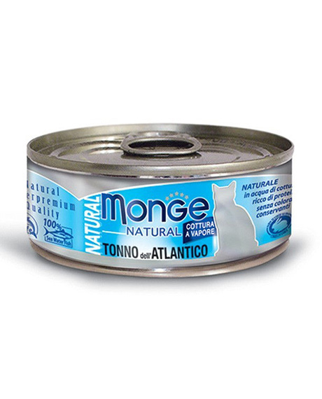 Monge Natural konservai katėms su tunu, 12x80 g