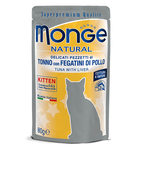 Monge Natural Kitten konservai kačiukams su tunu, 12x80 g