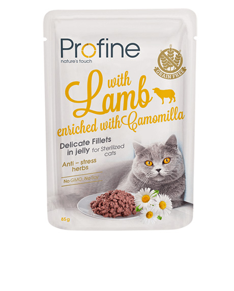 Profine konservai katėms su ėriena Jelly with Lamb, 85 g