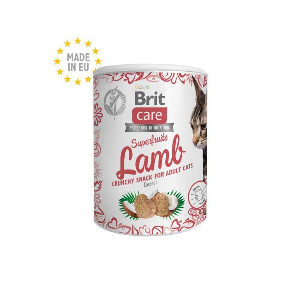 Brit Care Superfruits Lamb with Coconut skanėstas katėms, 100g