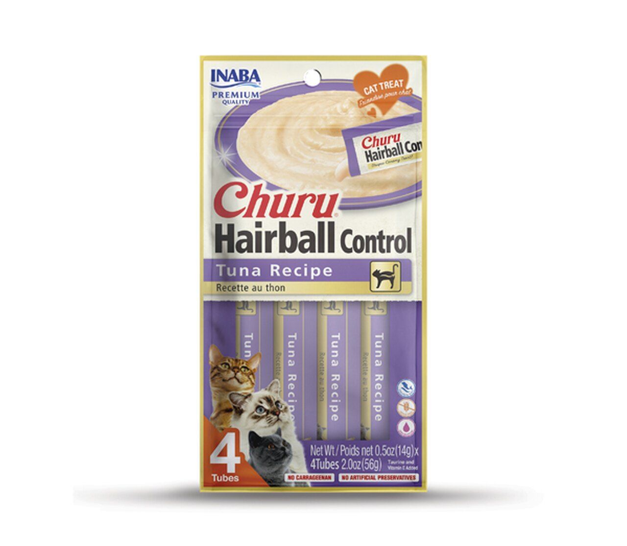 Churu Cat Hairball Control Tuna skanėstas katėms tyrelė su tunu, 56g