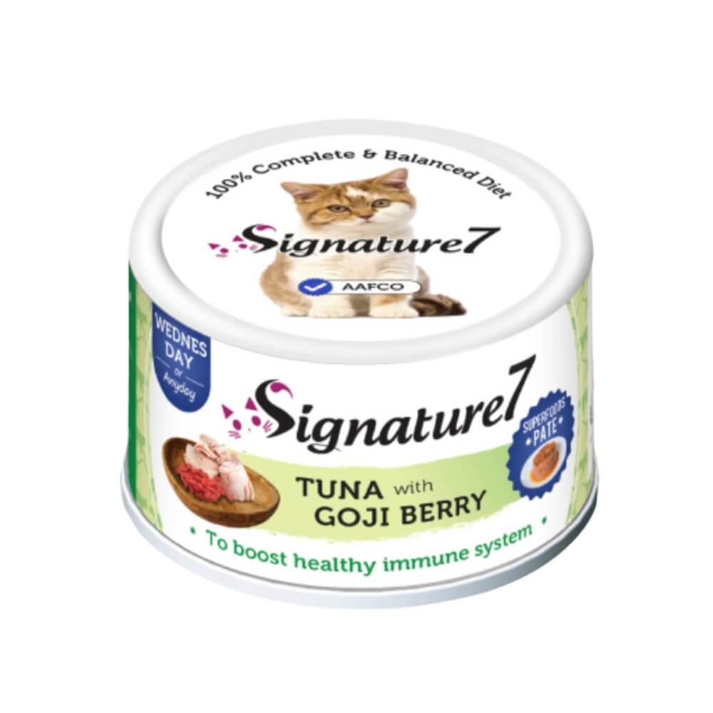 Signature7 REAL Meat Pate konservai su tunu ir goji uogomis drebučiuose,80 g