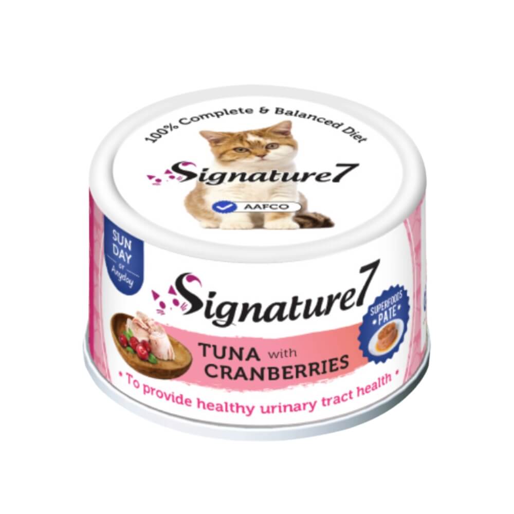 Signature7 REAL Meat Pate Konservai Su Tunu Ir Spanguolėmis Drebučiuose, 80 G