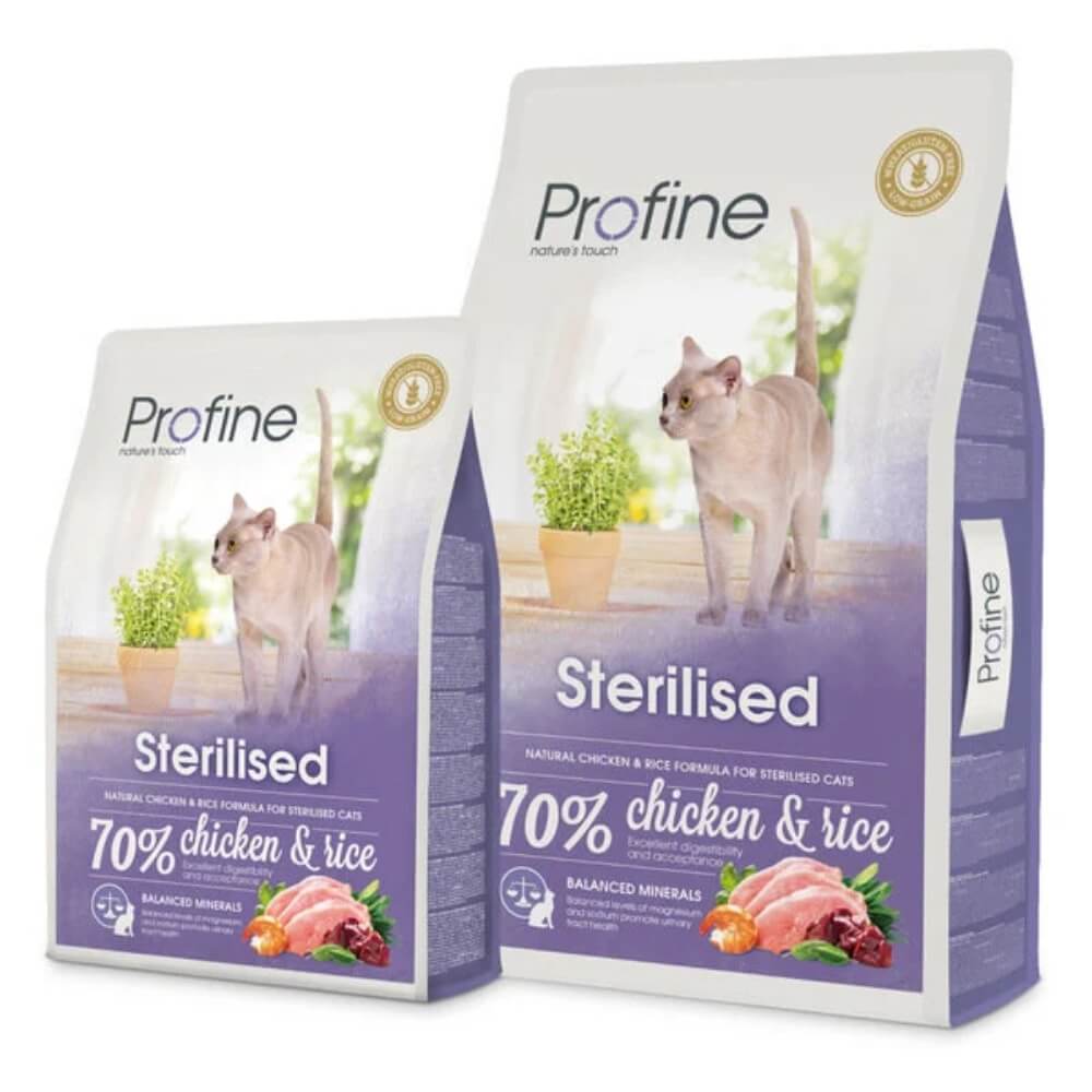 Profine Sterilised Cat sausas maistas katėms 2kg