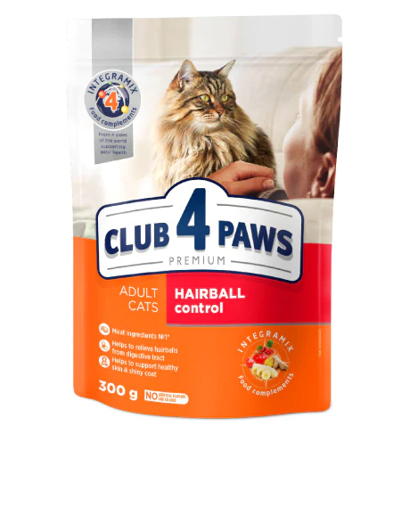 Club 4 Paws Hairball Control sausas maistas katėms : Pakuotė - 2 kg