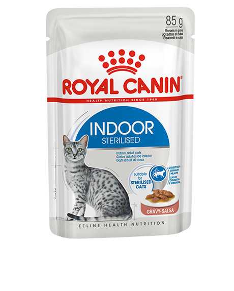 Royal Canin Indoor Sterilised Gravy konservai katėms : Pakuotė - 12 x 85 g