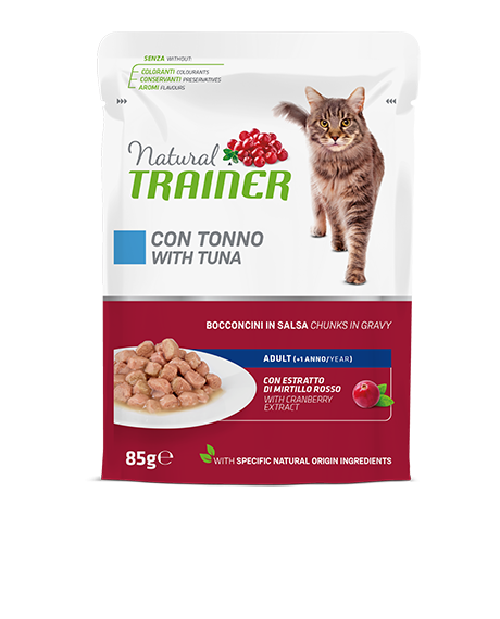 Natural Trainer Adult konservai katėms su tunu, 12x85 g : Pakuotė - 12 x 85 g