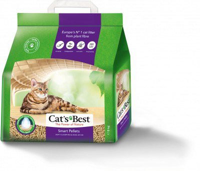 Cat's Best Smart Pellets medžio drožlių kraikas katėms 10l, 5 kg