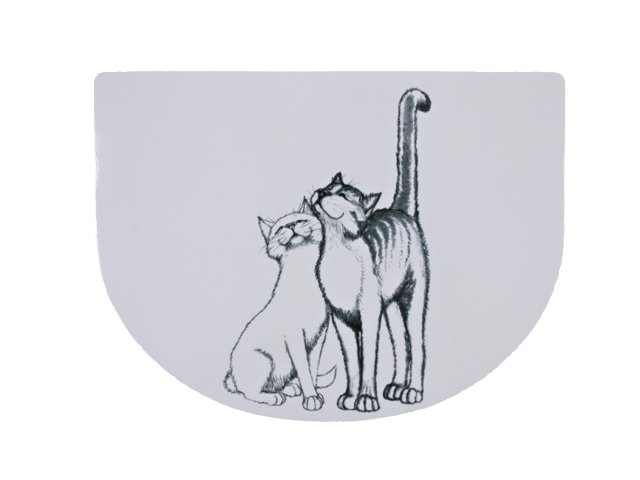 TRIXIE Pussy Cat Kilimėlis dubenėliams 40x30 cm baltas