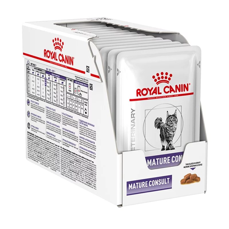 Royal Canin Mature Consult konservai katėms padaže 12x85g