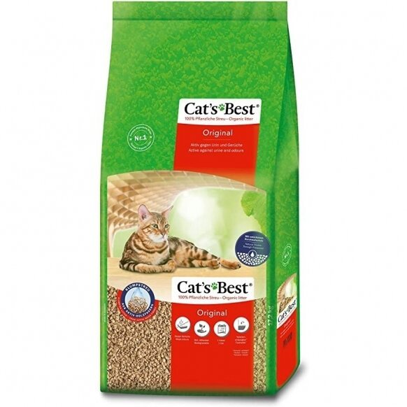Cat's Best Original kraikas katėms medžio drožlių. 10l+2l. 5.2kg PROMO