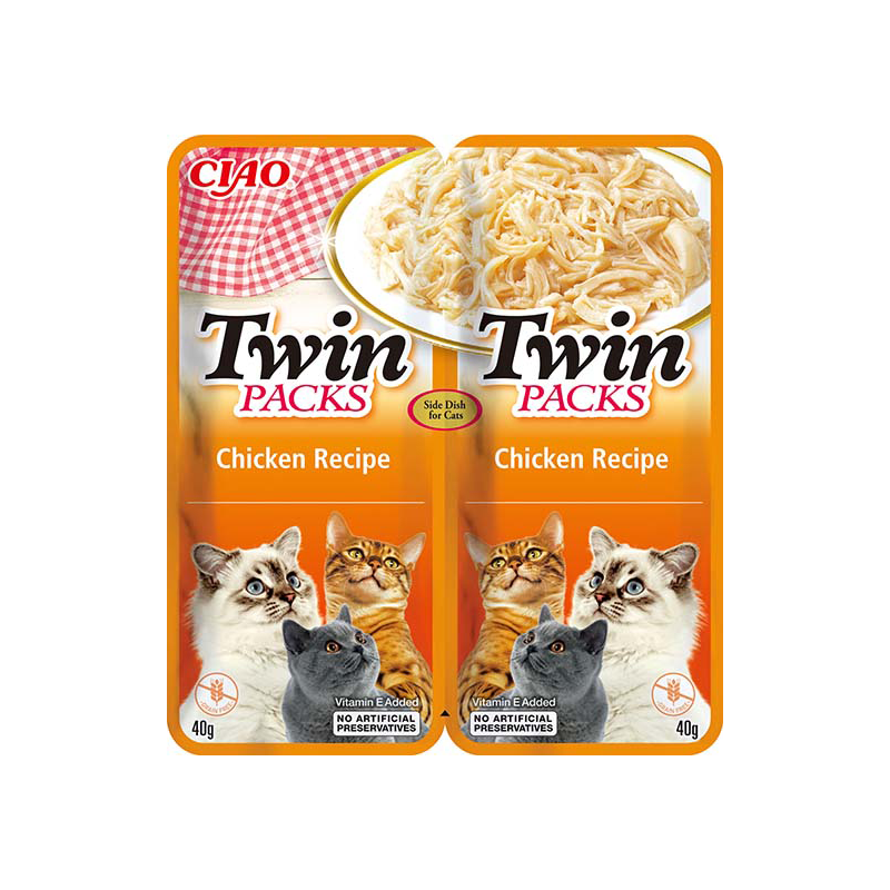 Ciao Twin Packs vištiena sultinyje skanėstas katėms 12x80g